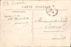 Opinión de Burdeos de la POSTAL de la VENDIMIA tomada del Saint Michel de la torre