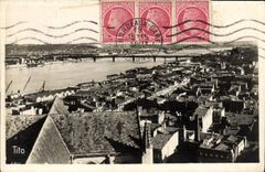 CPM Bordeaux Vue Generale vers la passerelle