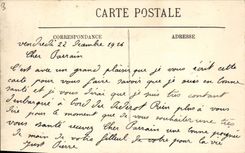 VINTAGE POSTCARD Bateau War Sunday has Gymnastique edge