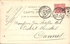 VINTAGE POSTCARD Boat War In the course of tournaments