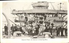 CPA Bateau Guerre Channel Fleet An interval in cleaning ship