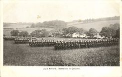 CPA Bateau Guerre Jack Ashore Battalion in column 