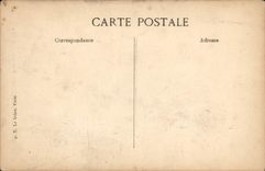 VINTAGE POSTCARD Boat War Drying of the linen