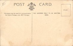 VINTAGE POSTCARD Boat War Jack Ashore Receive cavalary