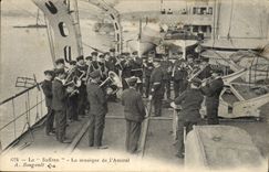 VINTAGE POSTCARD Boat War the suffren music of the am=iral