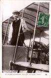 CPA Avion Aviation Paulhan sur biplan Voisin