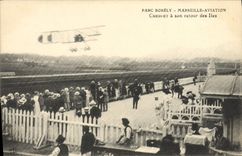 CPA Avion Aviation Parc Borely Marseille Aviation Cheuret a son retour des iles 