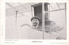 VINTAGE POSTCARD Plane Close Metrot Aviation