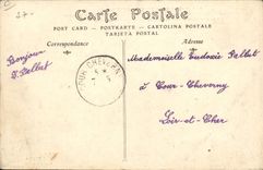 VINTAGE POSTCARD Plane Aviation Airplane of the American aviator Wright