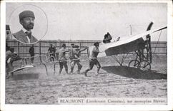CPA Avion Aviation Beaumont Lieutenant Conneau sur monoplan Bleriot