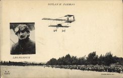 CPA Avion Aviation Biplan H Farman Publicite Neo laxatif Chapotot Sirop Enfant