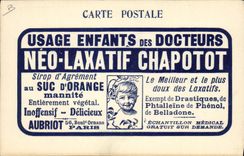 VINTAGE POSTCARD Plane Aviation Biplane H Farman Publicity laxative Neo Chapotot Syrup Child