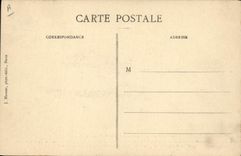 VINTAGE POSTCARD Plane Aviation Biplane Trip hammer Farman de Course