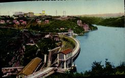 CPA Eguzon Le Barrage Vue D'Ensemble