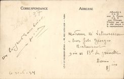 POSTAL Amboise de la VENDIMIA el castillo y los muelles