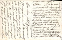 POSTAL Vichy de la VENDIMIA una esquina del pequeño cuarto del parque del resto