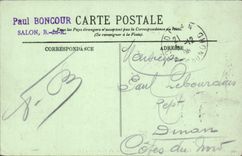 VINTAGE POSTCARD Laon Seen Towards Train station Taken Walk Of North