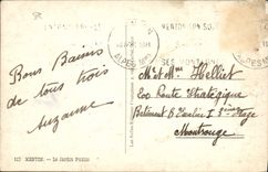 POSTAL MODERNA Menton el jardín público