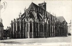 POSTAL Nevers de la VENDIMIA el St Cyr de la iglesia de la catedral el Apse