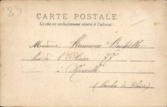 POSTAL Hyeres de la VENDIMIA ido de la avenida de las palmeras de la estación