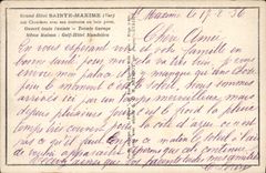 VINTAGE POSTCARD Holy Maxime Large hotel