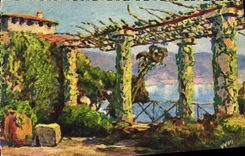 VINTAGE POSTCARD Dimension Of Azure Pergola On the Littoral