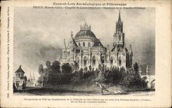 VINTAGE POSTCARD Dreux Chaptelle St Louis Burial of the family of Orleans