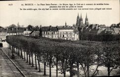 VINTAGE POSTCARD Bayeux the Place Patrice Saint