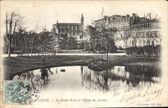 CPA Toulouse Le jardin royal et l'eglise des Jesuites