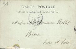 VINTAGE POSTCARD Toulouse the royal garden and the church of the Jesuits