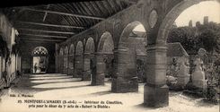 VINTAGE POSTCARD Montfort Interior Amaury Of the Cemetery