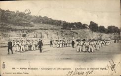 CPA Bateau Marine Francaise Compagnie de debarquement L'artillerie de l'escadre legere 