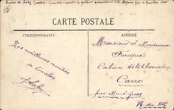 VINTAGE POSTCARD Strong Boat before boat school of cannonading the Crown