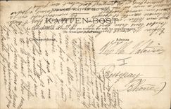 VINTAGE POSTCARD Boat Our sailors It faujt to leave