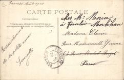 VINTAGE POSTCARD Plane Legagneux Aviation on Farman biplane