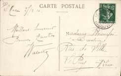 VINTAGE POSTCARD Plane Aviation Great week of aviation the Niel pilot on Nieuport apparatus