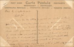 VINTAGE POSTCARD Plane Aviation Paris Flights of monoplanes to the top of the Seine