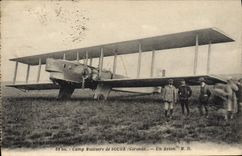 CPA Avion Aviation Camp militaire de Souge Un avion 