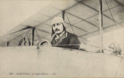 CPA Avion Aviation Tabuteau sur biplan Bristol