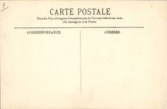 VINTAGE POSTCARD Plane Bleriot Aviation crossing the English Channel Warship