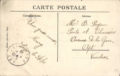 VINTAGE POSTCARD Avion Aviation the Morane monoplane controls by Vedrines