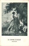 VINTAGE POSTCARD the Figure Of Fragonard Love