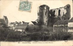 VINTAGE POSTCARD Grez On Loing Ruins Castle of the White Queen