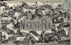 POSTAL Nogent de la VENDIMIA el rey