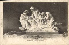 VINTAGE POSTCARD Pontmain Groups Martyrdom