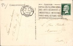 VINTAGE POSTCARD Mans Old women Houses