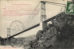 CPA Pont Gisclard Passage d'un train electrique 