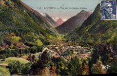 VINTAGE POSTCARD Cauterets Seen On the High Valleys