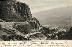 CPA Route de Pierrefitte a Cauterets