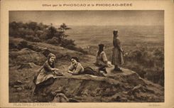 VINTAGE POSTCARD Pleasures of Phoscao children